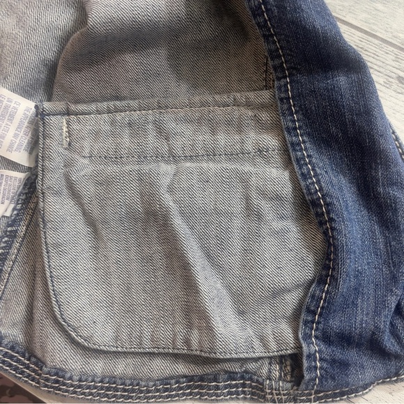 Tommy Hilfiger Medium Washed Denim Collared Vest Small - Picture 8 of 12
